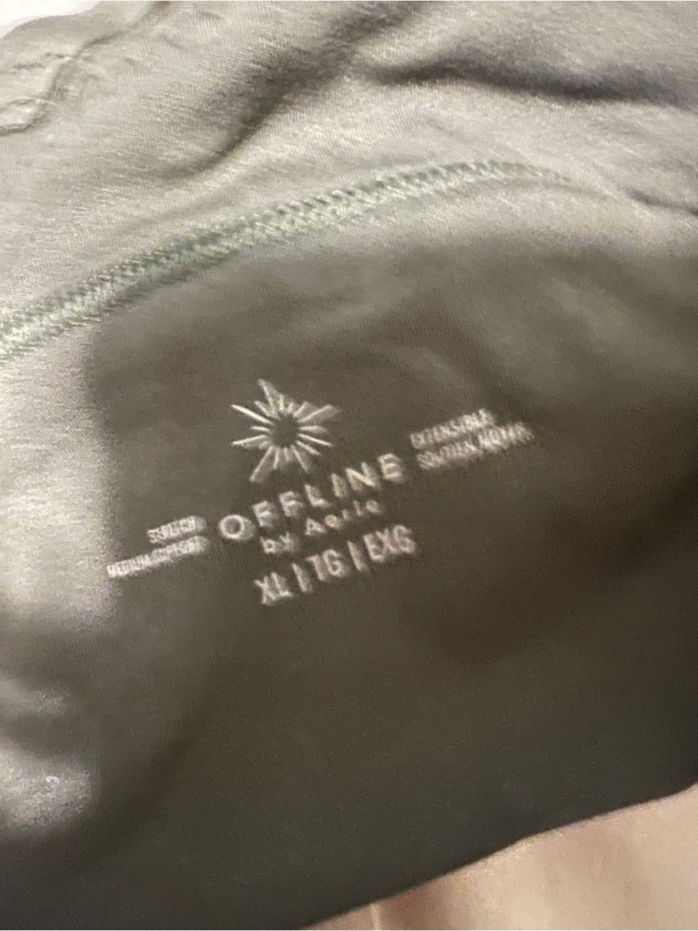 aerie Olive Green Strappy Bralette - Picture 3 of 3
